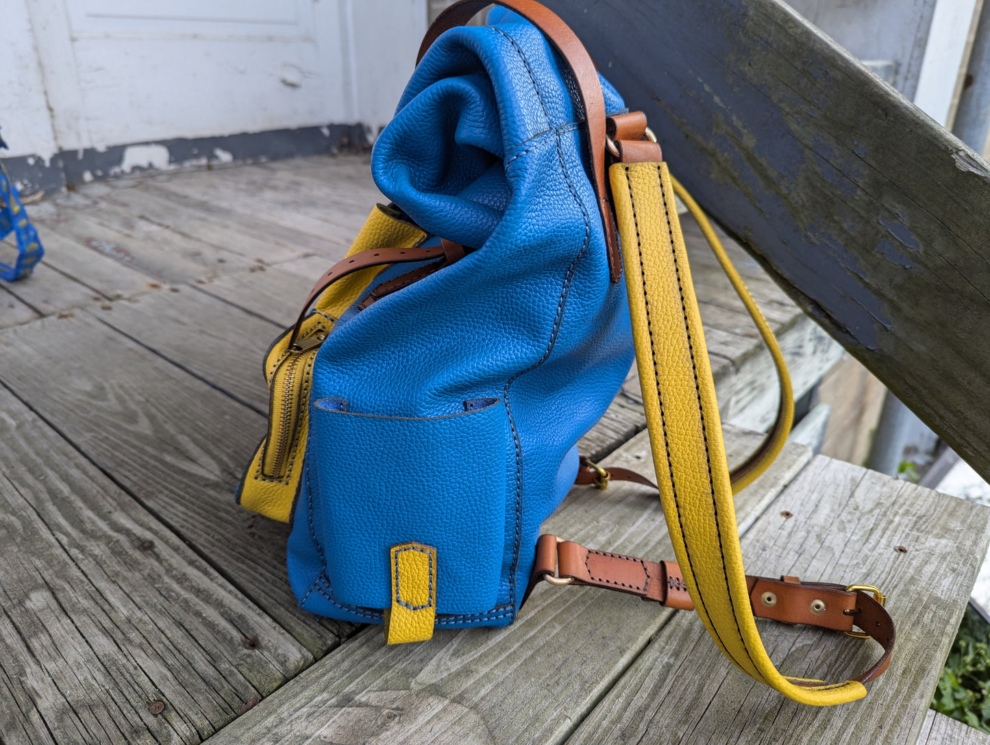 Vault Expedition Roll Top Leather Backpack