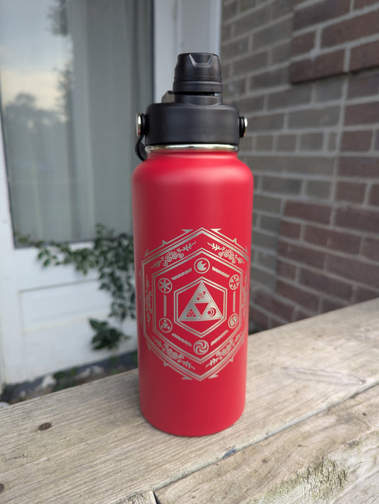 Legend of Zelda Stainless Steel Water Bottle, 32 oz, Double Wall Insulated, Personalized