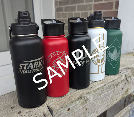 MYSTERY WATER BOTTLE, 32 oz, Insulated Stainless Steel, Multiple Genres, Hydro