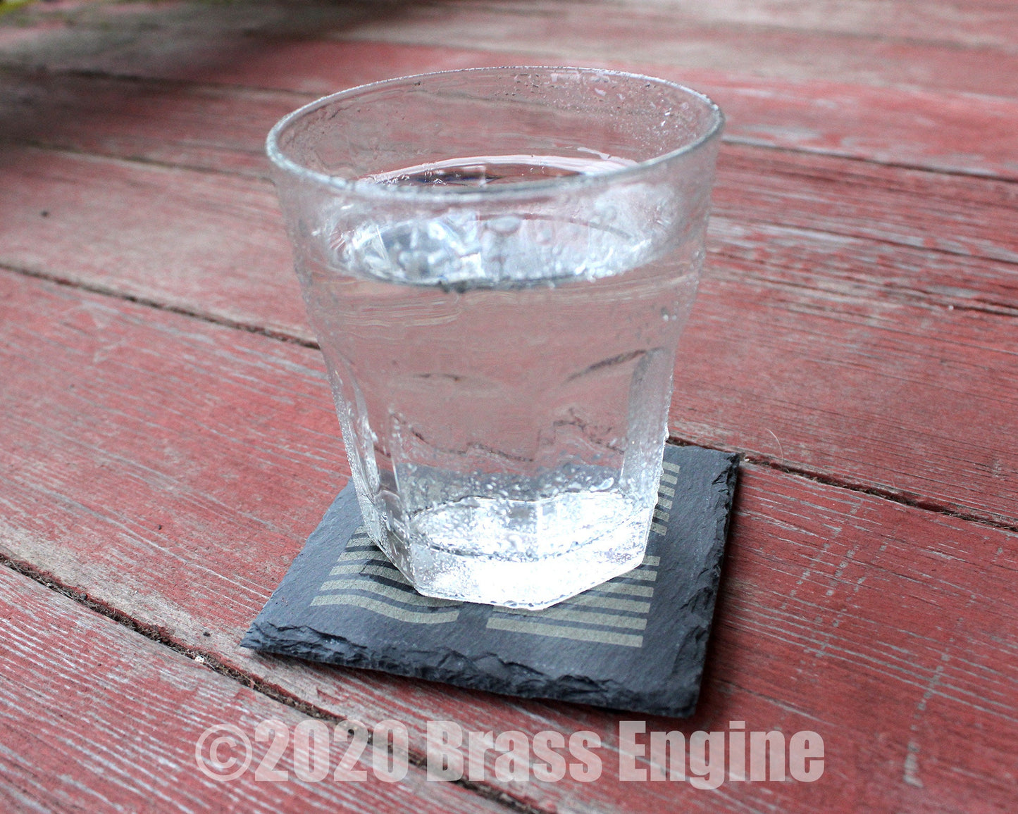 Fifth Element Etched Slate Coasters - Gray - Set of 4 - Leeloo Korben Dallas Scifi barware