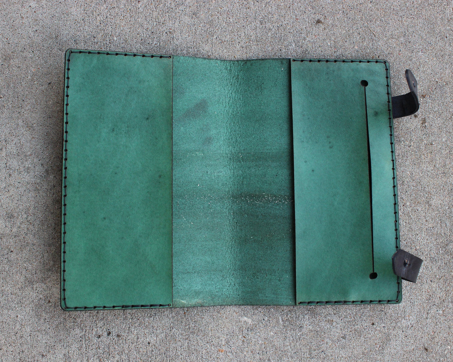 Legend of Zelda Leather Notebook Cover - Moleskine Leuchtturm A5 Size Choice - Green Triforce