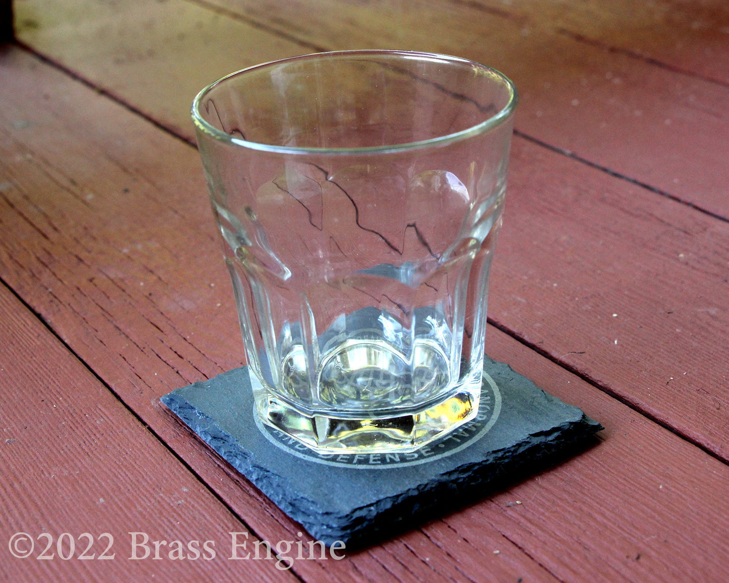 Hellboy BPRD Etched Slate Coasters - Gray - Set of 4 - Bureau of Paranormal Research and Defense barware