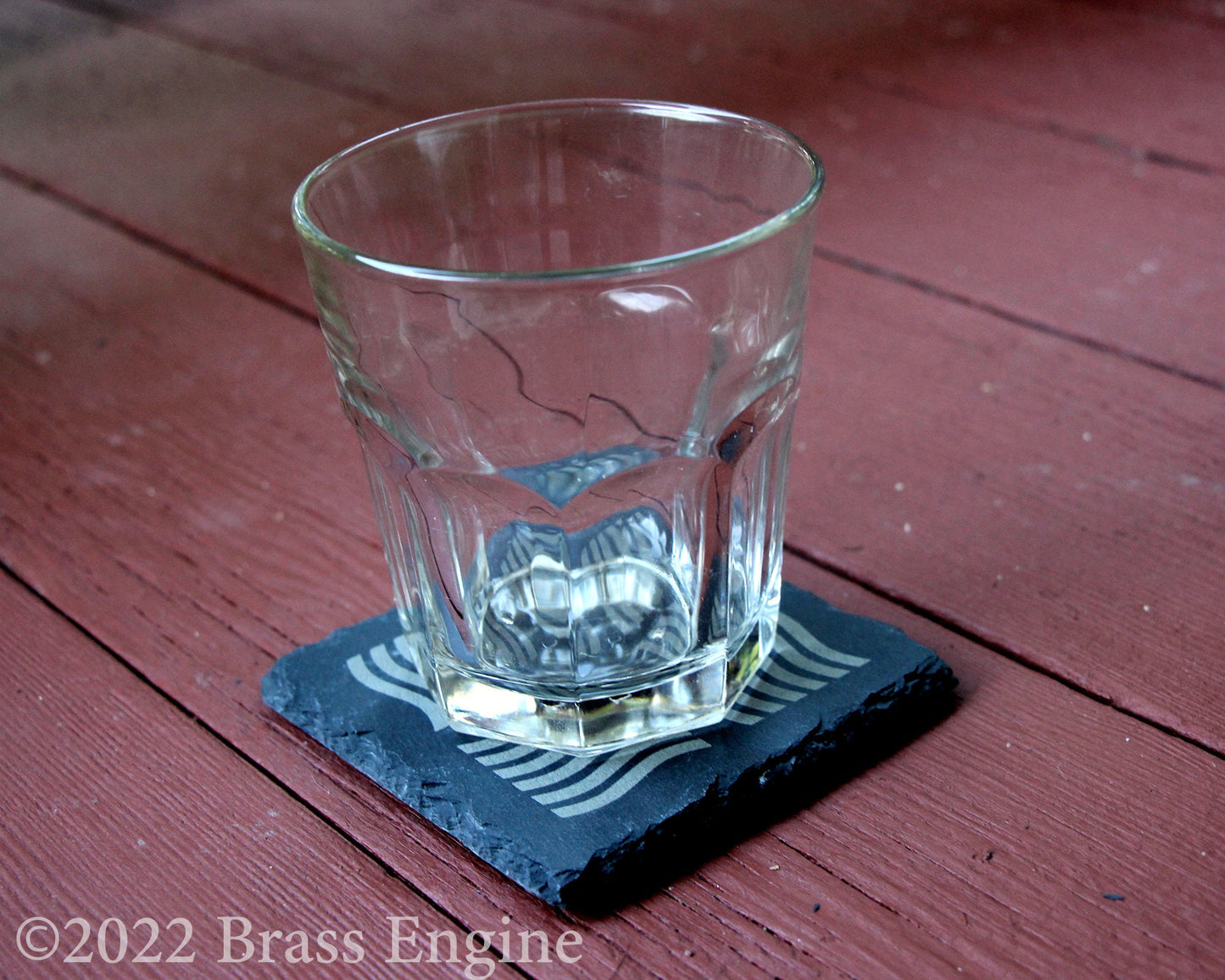 Fifth Element Etched Slate Coasters - Earth Air Water Fire - Gray - Set of 4 - Leeloo Korben Dallas Scifi barware