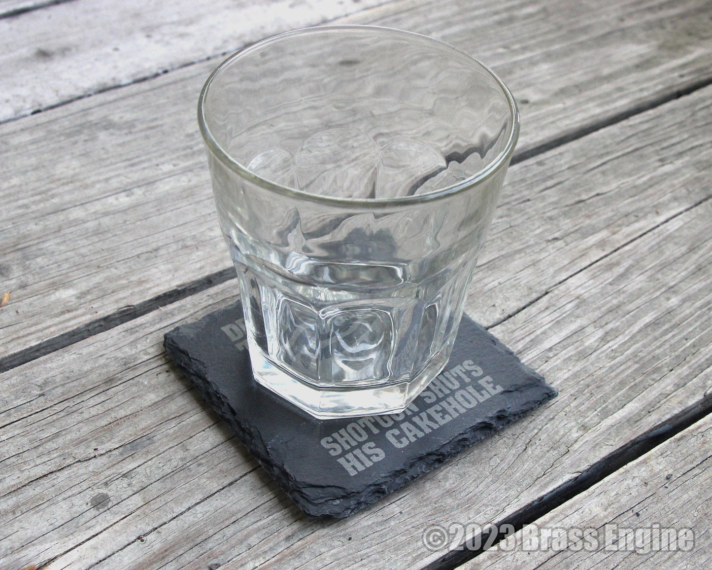 Mix and Match Supernatural Etched Slate Coasters - Gray - Choice of Set of 4 6 8 - Sam Dean Anti-possession Men of Letters barware