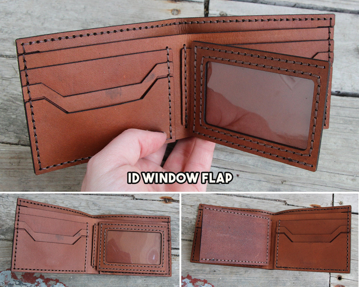 Middle Earth Map Leather Bifold Wallet - Handmade engraved leather wallet - Color Choice LOTR Hobbit - Personalized