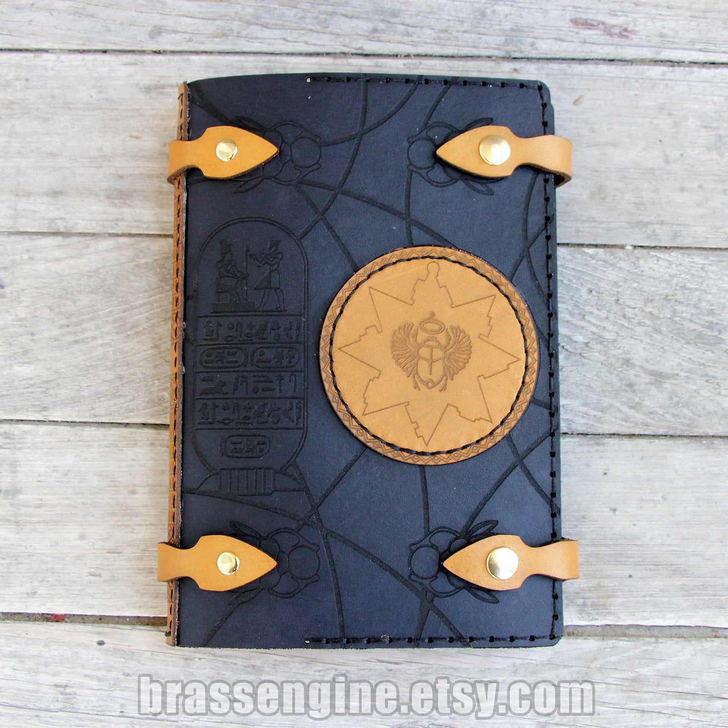 Egyptian Mummy 1999 Inspired Leather Notebook Cover - Book of the Dead - Book of Amun Ra - Moleskine Leuchtturm A5 - Imhotep