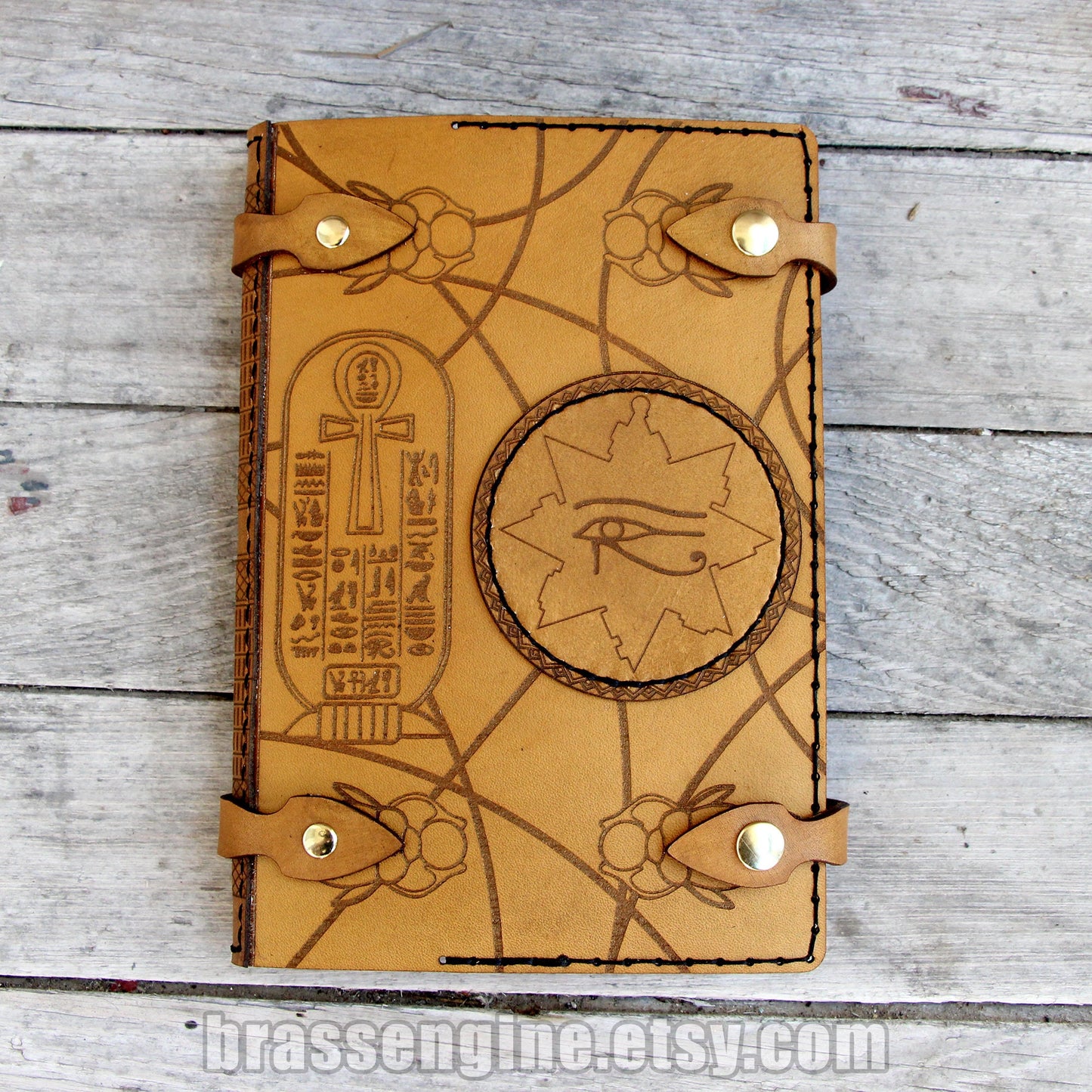 Egyptian Mummy 1999 Inspired Leather Notebook Cover - Book of the Dead - Book of Amun Ra - Moleskine Leuchtturm A5 - Imhotep