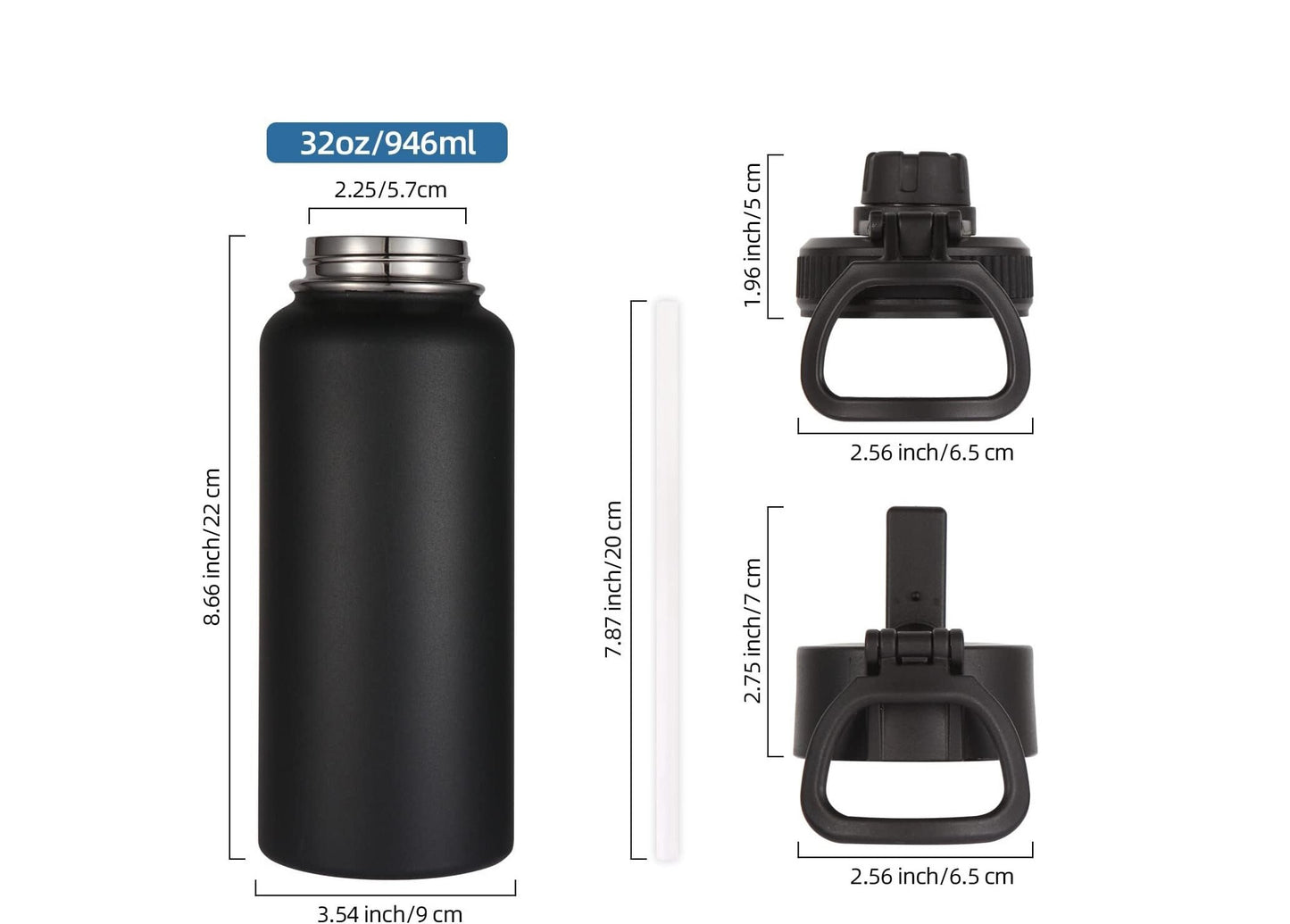 Dharma Initiative White Stainless Steel Water Bottle - Hydroflask Double Wall Insulated Vacuum 22 32 40 oz - Personalized LOST