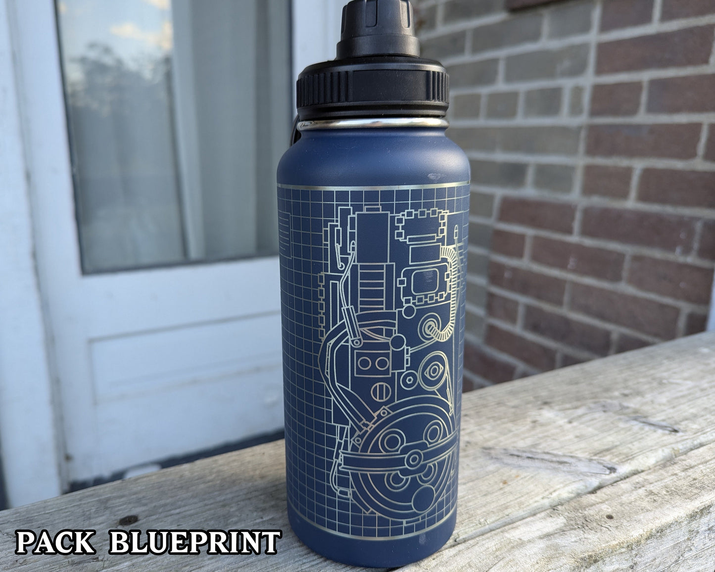Ghostbusters Stainless Steel Water Bottle - Double Wall Insulated 32 oz - Straw and Spout Lid - Ectoplasm Stay Puft Slimer Gozer Proton Pack