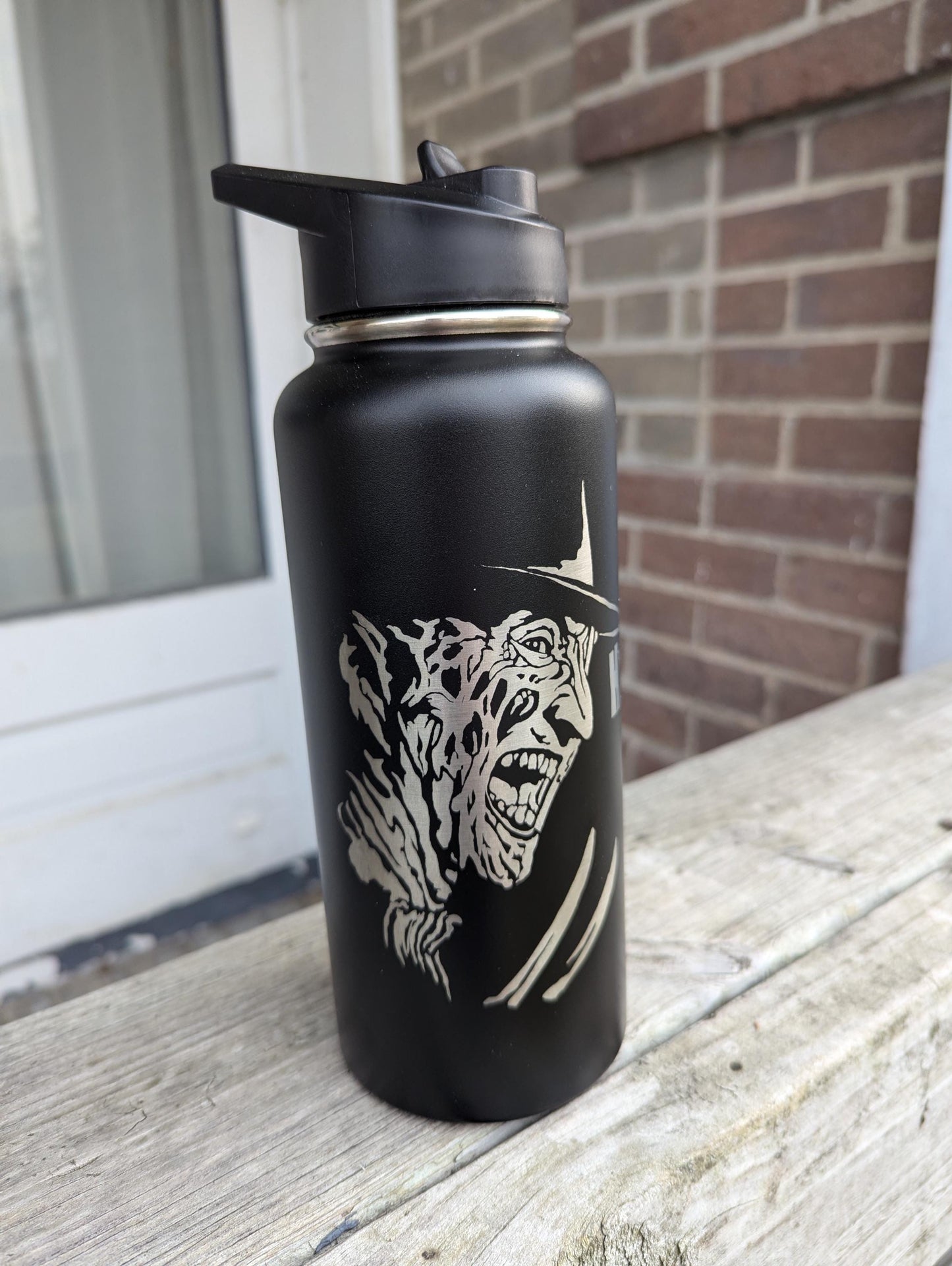 Freddy Krueger Stainless Steel Water Bottle Humorous Funny - Hydroflask Double Wall Insulated 32 oz Hydrate Bitch