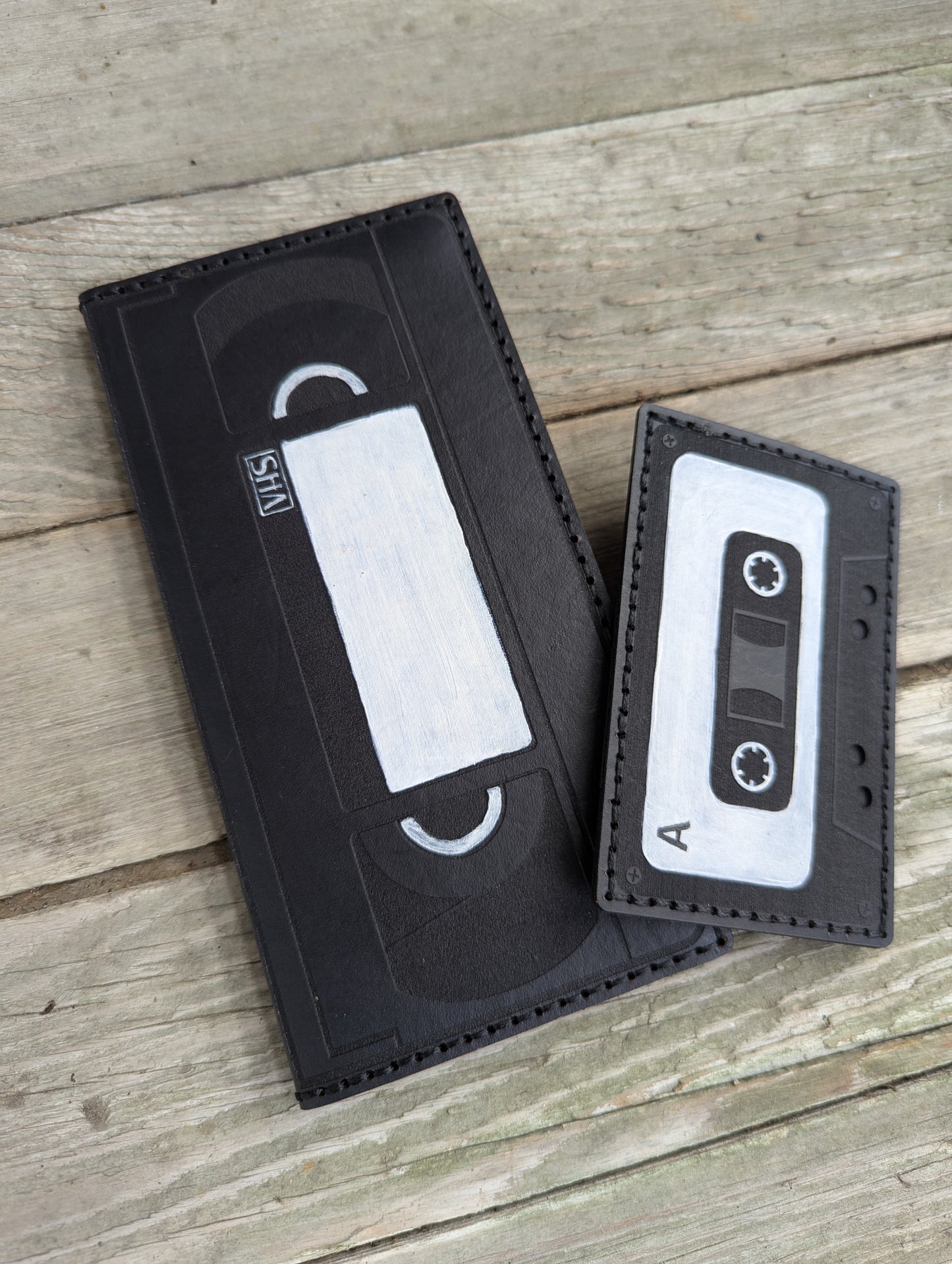 The Retro Rewind Wallet Set - VHS & Cassette Tapes