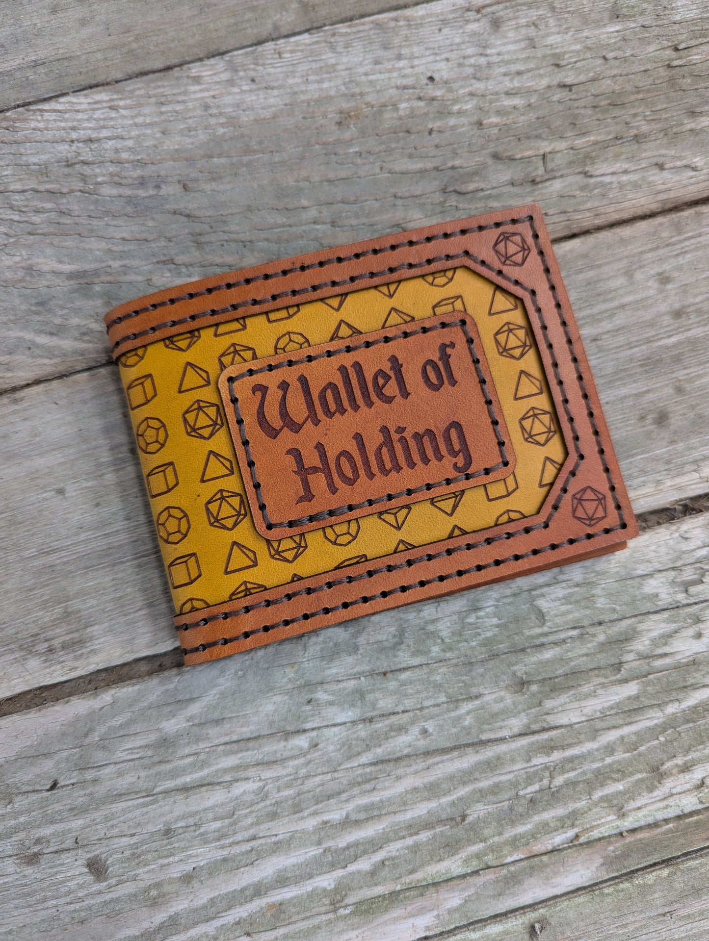 Wallet of Holding | Full grain leather bifold D&D