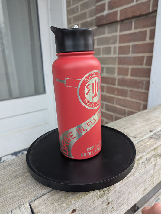 Red Rocket Gas Water Bottle