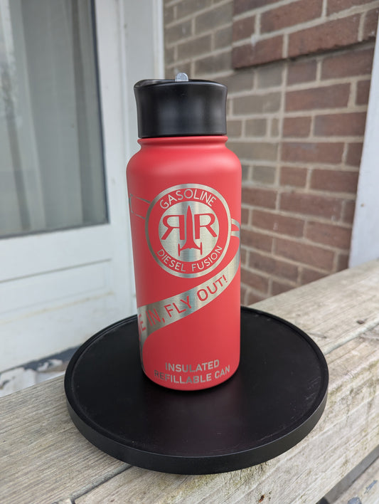 Red Rocket Gas Water Bottle