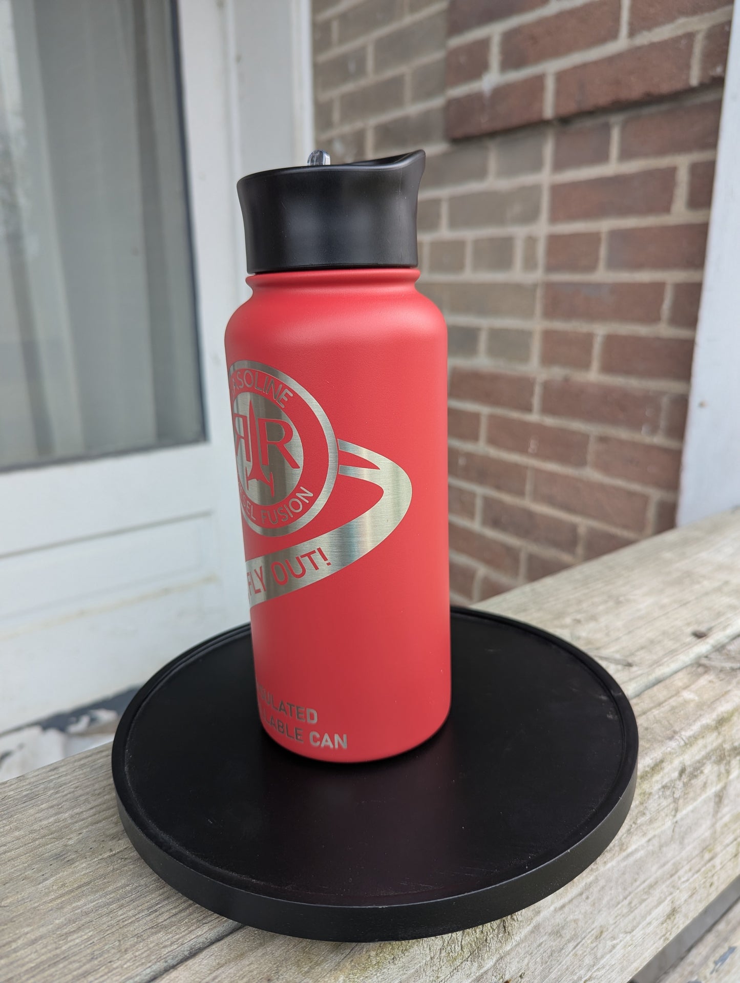 Red Rocket Gas Water Bottle