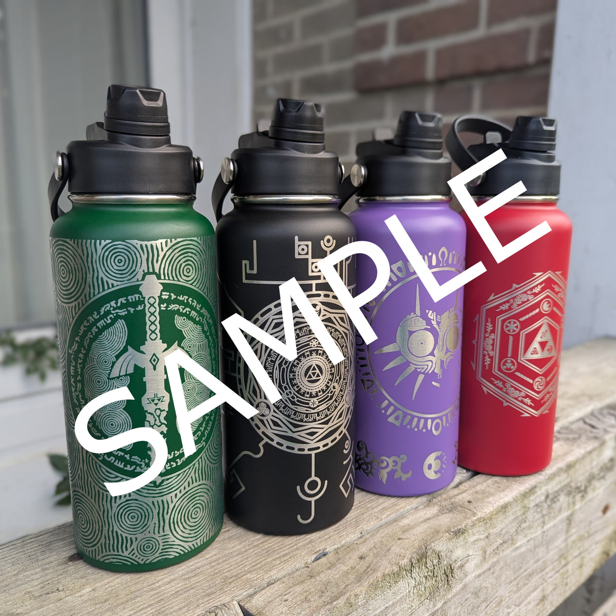 MYSTERY WATER BOTTLE, 32 oz, Insulated Stainless Steel, Multiple Genres, Hydro