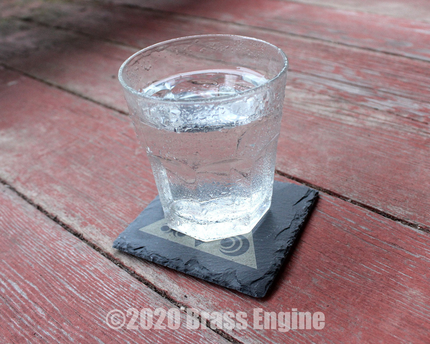 Legend of Zelda Etched Slate Coasters - Gray - Set of 4 - Triforce Sheikah Majora's Mask barware