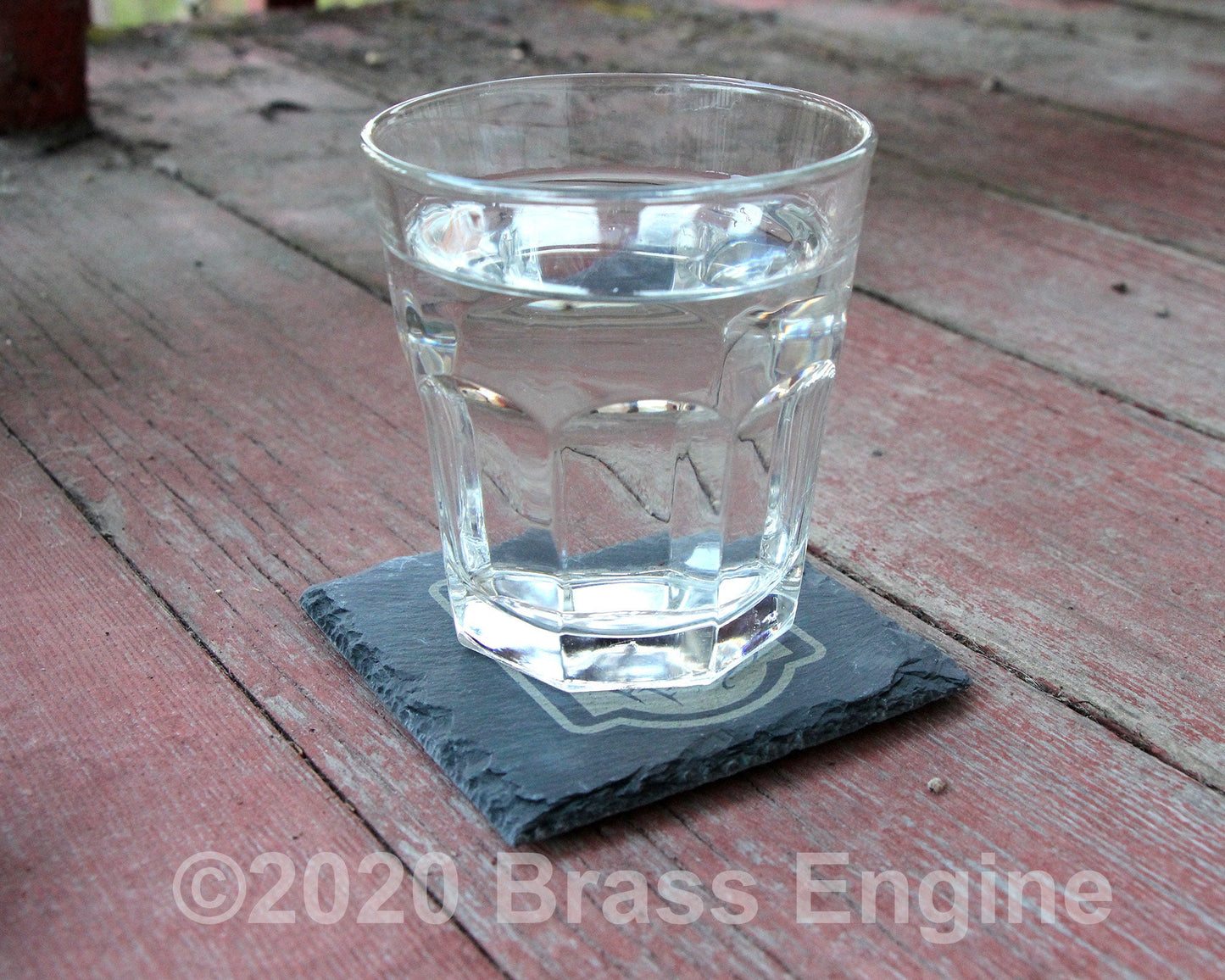 The Prancing Pony - Lord of the Rings Etched Slate Coasters - Gray - Set of 4 - Middle Earth Tolkien barware