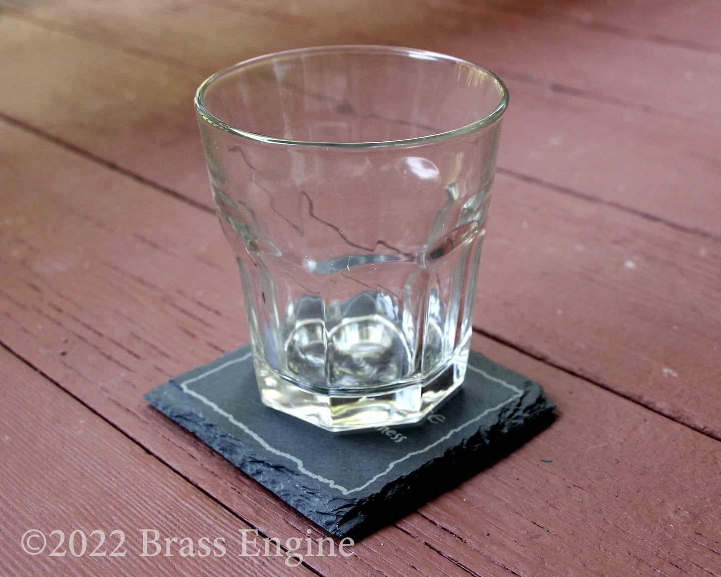 Lord of the Rings Signs Etched Slate Coasters - Gray - Set of 4 - Green Dragon Prancing Pony Durin's Door barware