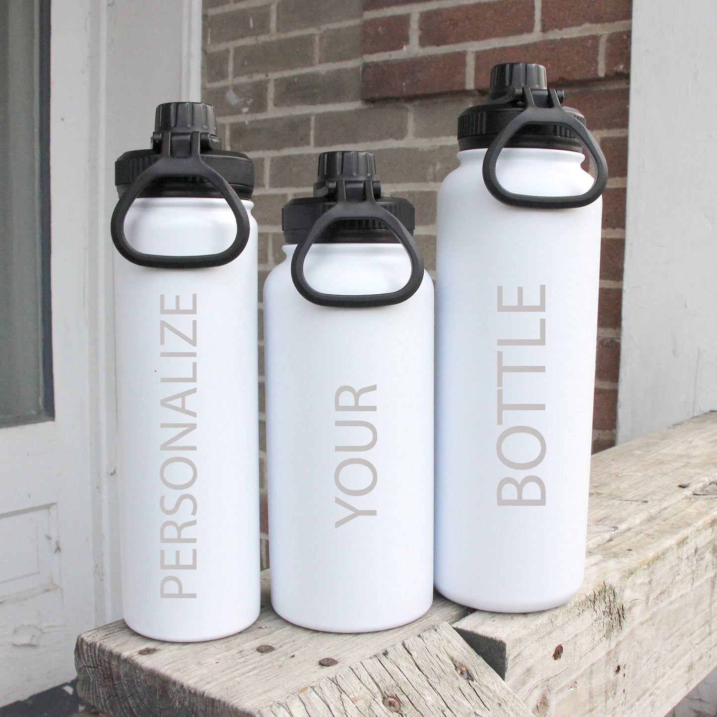 Dharma Initiative White Stainless Steel Water Bottle - Hydroflask Double Wall Insulated Vacuum 22 32 40 oz - Personalized LOST