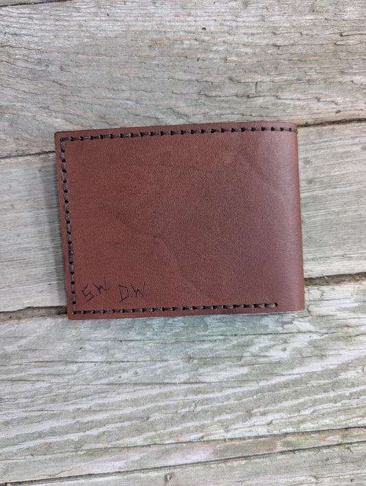 The Hunter's Leather Bifold Wallet Airbrushed Ready to Ship